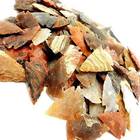 jasper arrowhead bag of 25 arrowheads replica modern